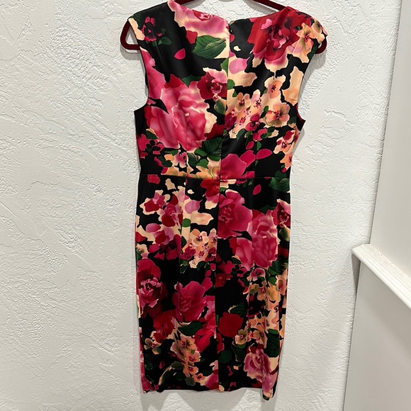 Talbots Multicolored Ruched Sheath Dress - Picture 3 of 4